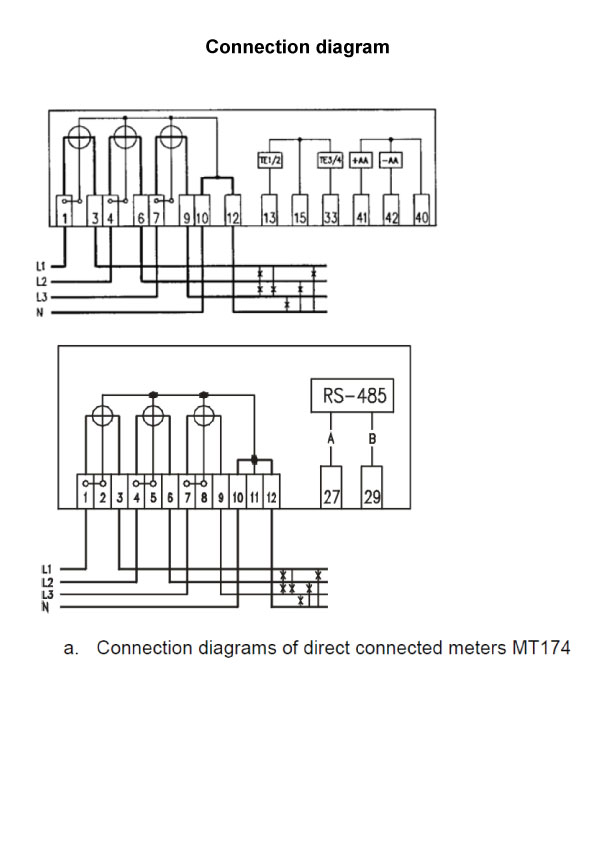 MT174 connection diagram